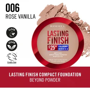 Rimmel Lasting Finish 25H kompaktný púder SPF 20 odtieň 006 Rose Vanilla 7 g