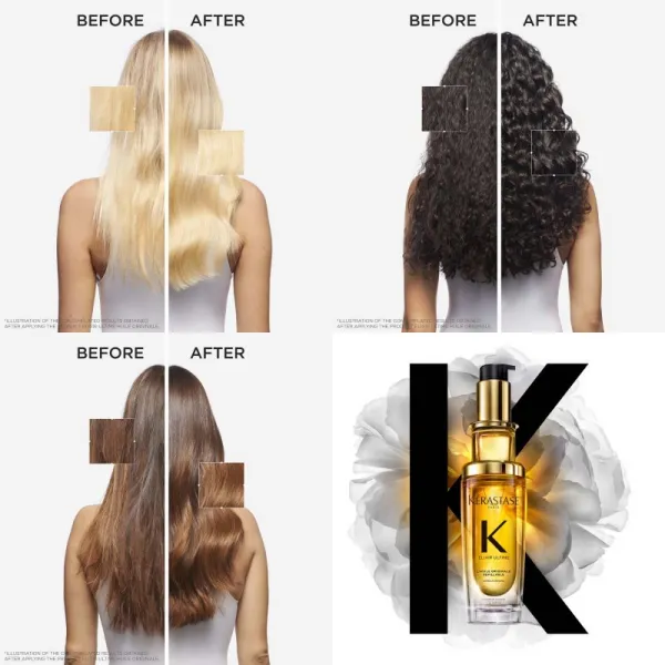 Kérastase Elixir Ultime L'huile Originale výhodné balenie na lesk a hebkosť vlasov 2x75 ml