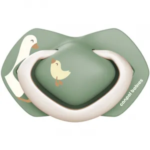 Canpol babies Cumlík silikónový symetrický Light touch Goose 6 - 18 m 2 ks