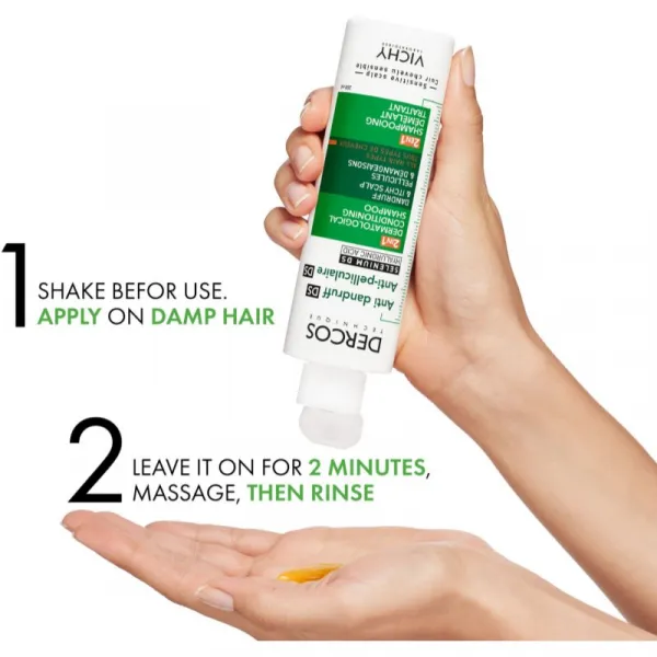 Vichy Dercos Anti-Dandruff šampón a kondicionér 2 v1 proti lupinám 200 ml