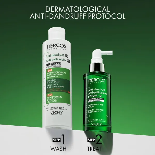 Vichy Dercos Anti-Dandruff šampón a kondicionér 2 v1 proti lupinám 200 ml