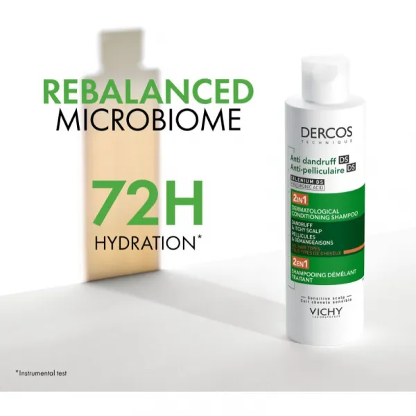 Vichy Dercos Anti-Dandruff šampón a kondicionér 2 v1 proti lupinám 200 ml
