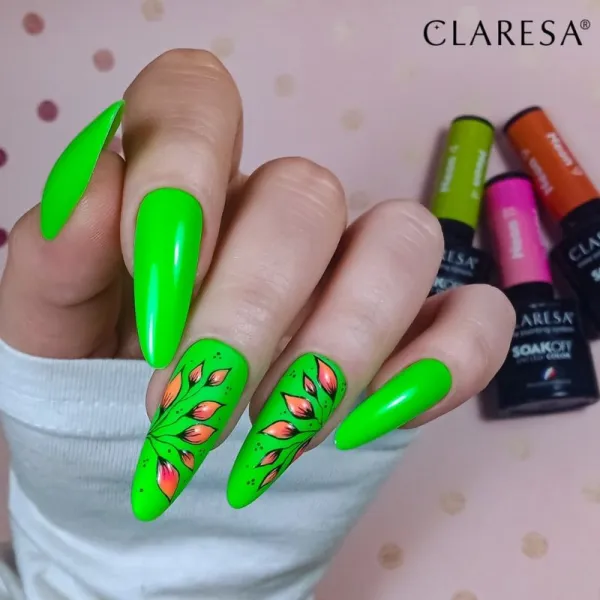 Claresa SoakOff UV/LED Color Neon gélový lak na nechty odtieň 4 5 g