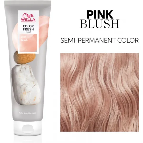 Wella Professionals Color Fresh farbiaca maska pre všetky typy vlasov odtieň Pink blush 150 ml