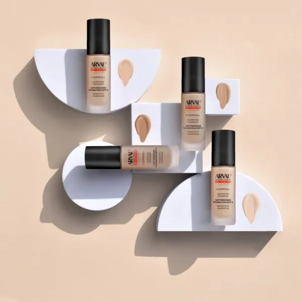 Arval Couperoll Anti-redness foundation SPF15 krycí make-up SPF 15 02 Pink Beige 30 ml