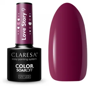 Claresa SoakOff UV/LED Color Love Story gélový lak na nechty odtieň 9 5 g