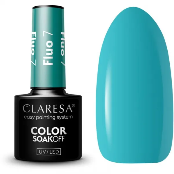 Claresa SoakOff UV/LED Color Fluo gélový lak na nechty odtieň 7 5 g