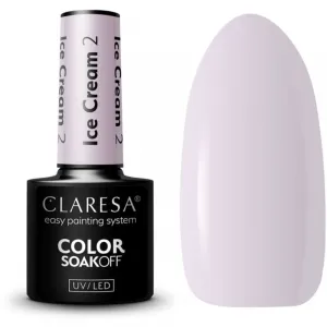 Claresa SoakOff UV/LED Color Ice Cream gélový lak na nechty odtieň 2 5 g