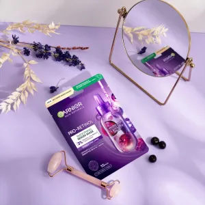 Garnier Skin Naturals Pro-Retinol vyhladzujúca plátenná maska 22 g
