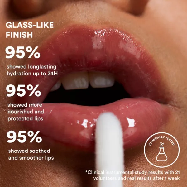 3INA The Color Lip Oil hydratačný olej na pery odtieň 100 - Crystal clear 4 ml