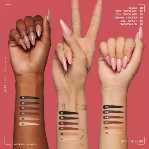NYX Professional Makeup Epic Ink Precízna vodeodolná linka odtieň Marshmallow 1 ml