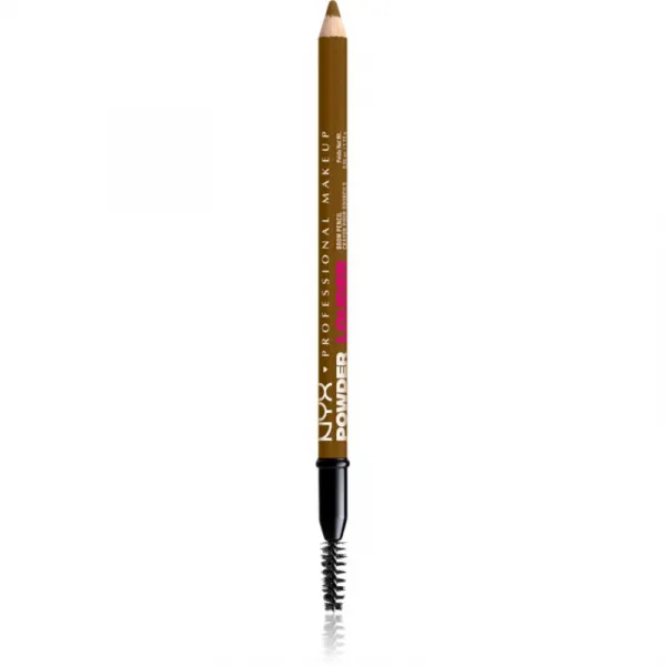 NYX Professional Makeup Powder Louder ceruzka na obočie s kefkou odtieň Blonde 1 ks