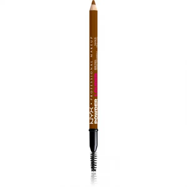 NYX Professional Makeup Powder Louder ceruzka na obočie s kefkou odtieň Louder Auburn 1 ks
