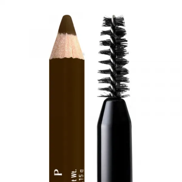 NYX Professional Makeup Powder Louder ceruzka na obočie s kefkou odtieň Ash Brown 1 ks