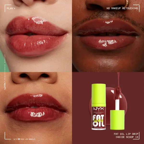 NYX Professional Makeup Fat Oil Lip Drip olej na pery odtieň Inside Scoop 4.8 ml