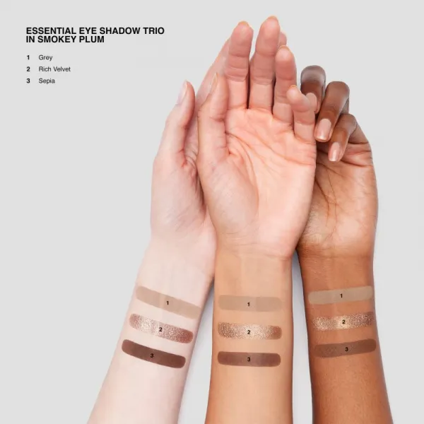 Bobbi Brown Essential Eye Shadow Trios paletka očných tieňov pre dokonalý vzhľad odtieň Smokey Plum 4,4 g