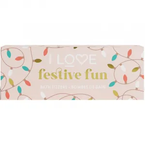 I love... Special Moments Festive Fun bomba do kúpeľa vône Cinnamon, Pumpkin Spice, Gingerbread 3x150 g