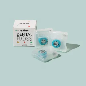My White Secret Dental Floss dentálna niť Coconut, Mint, Strawberry 3 ks