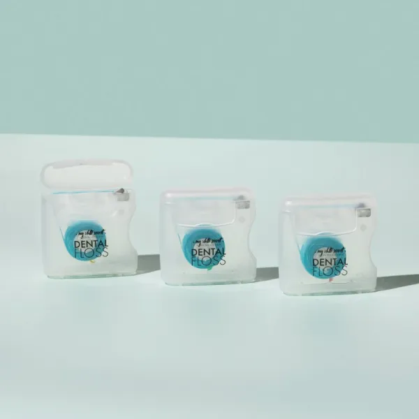 My White Secret Dental Floss dentálna niť Coconut, Mint, Strawberry 3 ks