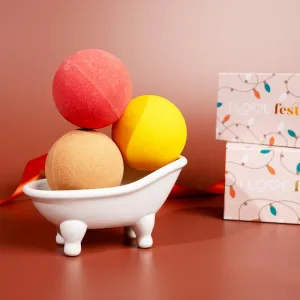 I love... Special Moments Festive Fun bomba do kúpeľa vône Cinnamon, Pumpkin Spice, Gingerbread 3x150 g