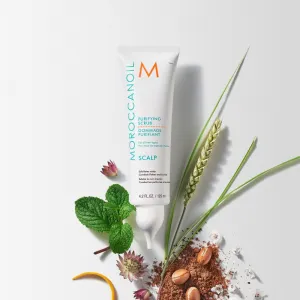 Moroccanoil Scalp Purifying Scrub jemný čistiaci peeling s upokojujúcim účinkom na vlasovú pokožku 125 ml