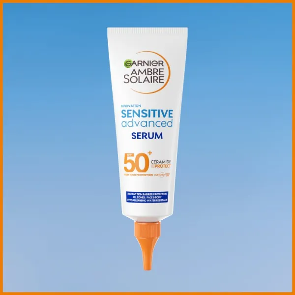 Garnier Ambre Solaire Sensitive Advanced ochranné sérum na telo SPF 50+ 125 ml