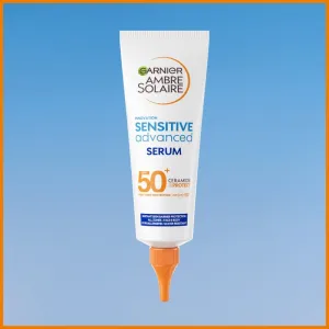 Garnier Ambre Solaire Sensitive Advanced ochranné sérum na telo SPF 50+ 125 ml