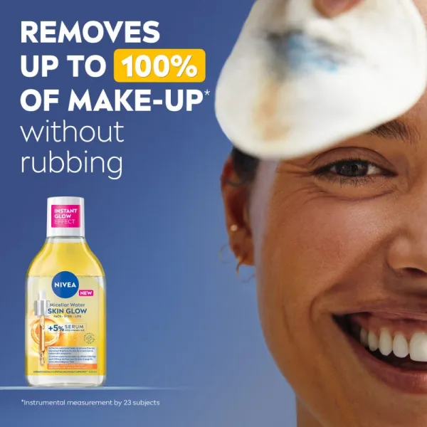 NIVEA Micellar Skin Glow čistiaca micelárna voda pre rozjasnenie pleti 400 ml