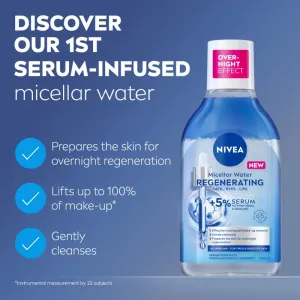 NIVEA Micellar Regenerating čistiaca micelárna voda s regeneračným účinkom 400 ml