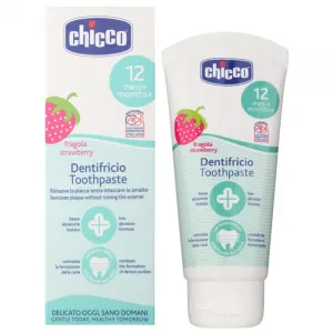 Chicco Oral Care Toothpaste zubná pasta pre deti príchuť Strawberry 12 m+ 50 ml