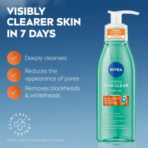 NIVEA Derma Skin Clear čistiaci pleťový gél 150 ml