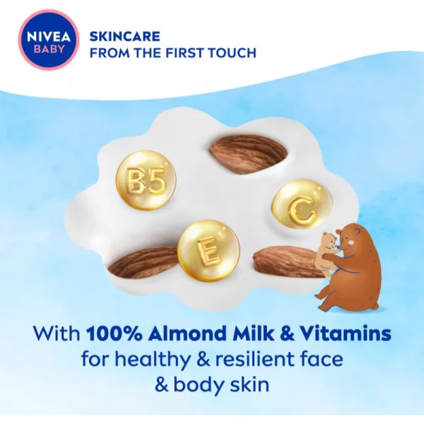 NIVEA BABY Soft hydratačný krém na tvár a telo 200 ml