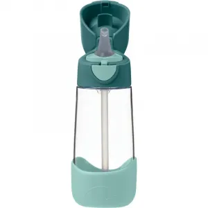 Fľaša na pitie so slamkou 450 ml - emerald forest