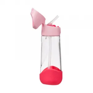 Fľaša na pitie so slamkou 600 ml - flamingo fizz