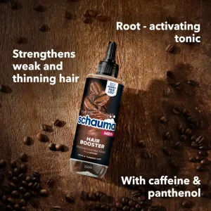 Schwarzkopf Schauma Hair Booster kofeínové tonikum pre jemné alebo rednúce vlasy pre mužov 200 ml