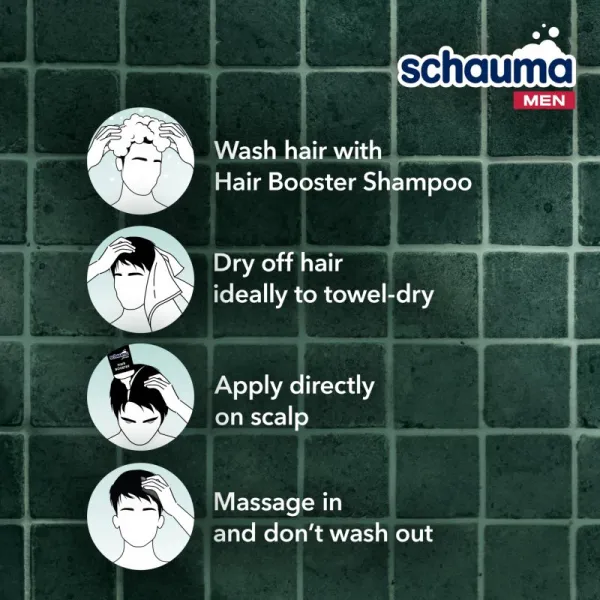 Schwarzkopf Schauma Hair Booster kofeínové tonikum pre jemné alebo rednúce vlasy pre mužov 200 ml
