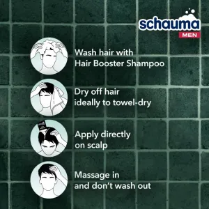 Schwarzkopf Schauma Hair Booster kofeínové tonikum pre jemné alebo rednúce vlasy pre mužov 200 ml