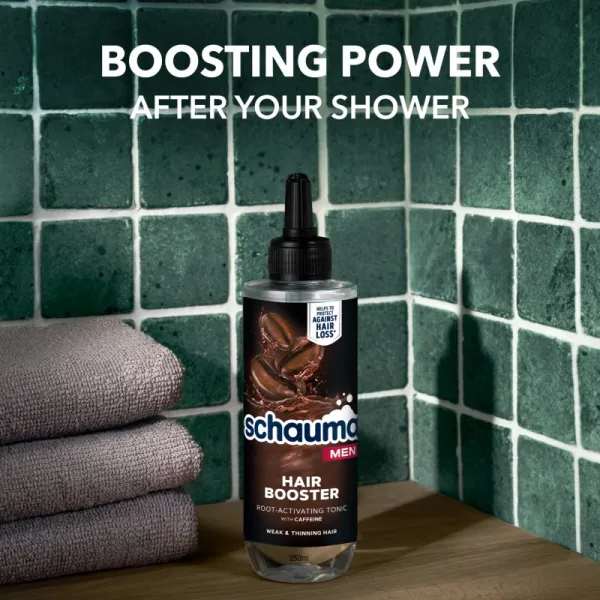 Schwarzkopf Schauma Hair Booster kofeínové tonikum pre jemné alebo rednúce vlasy pre mužov 200 ml