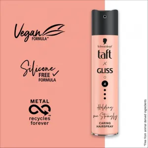 Schwarzkopf Taft x Gliss lak na vlasy so silnou fixáciou Holding me Strongly 250 ml