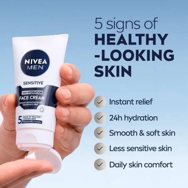 Nivea Men Sensitive hydratačný pleťový krém 75 ml