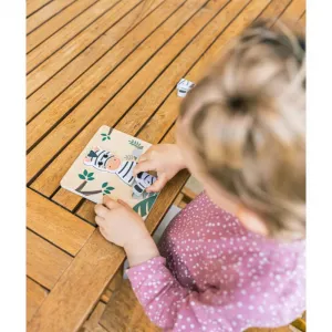 Zopa detské drevené puzzle Zebra