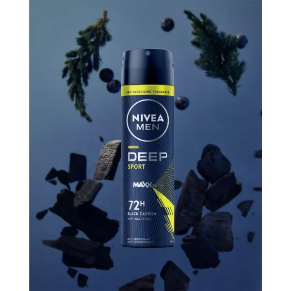 NIVEA MEN Deep Sport antiperspirant v spreji pre mužov 150 ml