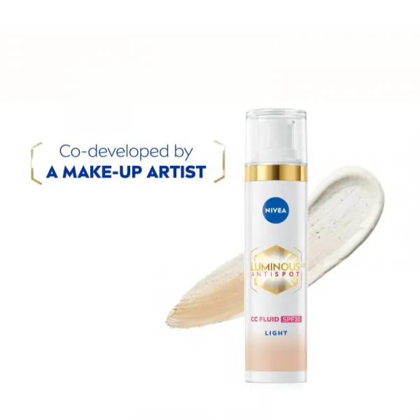 NIVEA Luminous 630 Anti Spot rozjasňujúci CC krém SPF 30 odtieň Light 40 ml