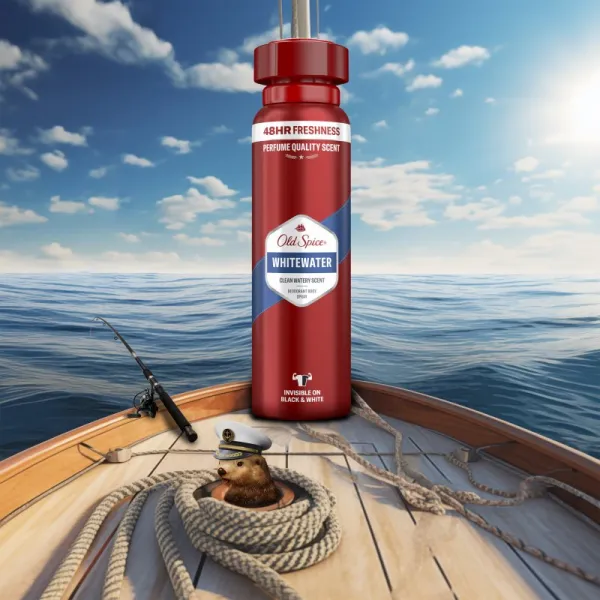 Old Spice Whitewater Dezodorant V Spreji Pre Mužov 150ml, 48 h Sviežosť a Bez Hliníka