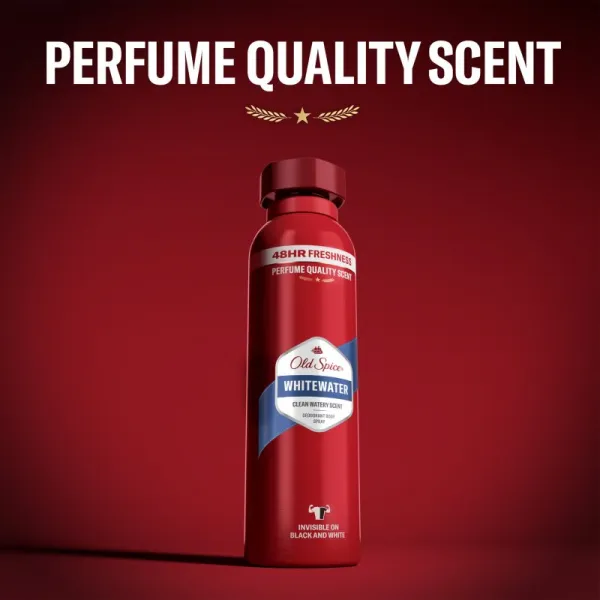 Old Spice Whitewater Dezodorant V Spreji Pre Mužov 150ml, 48 h Sviežosť a Bez Hliníka