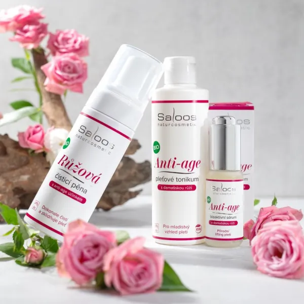 Saloos Anti-Age liftingové spevňujúce sérum pre mladistvý vzhľad damašská ruža 20 ml