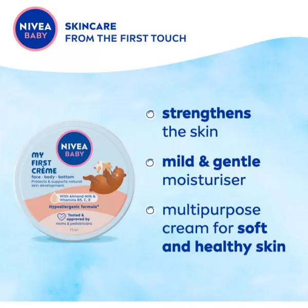 NIVEA BABY multifunkčný krém na tvár a telo 75 ml