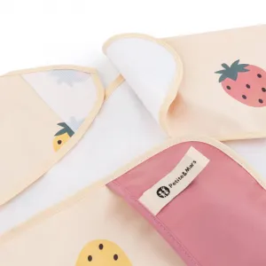 Petite&Mars Ben podbradníček s dlhými rukávmi 2 y+ Beige Strawberries 1 ks