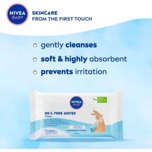 Nivea Baby 99% Pure Water čistiace obrúsky 57 ks