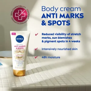 NIVEA Luminous 630 výživný telový krém proti striám 200 ml